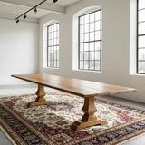 Pedestal Wood Rustic Dining Table | Handcrafted in the USA | Free Shipping!